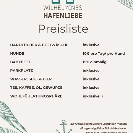 Wilhelmines Hafenliebe Am Park Mit Balkon, Netflix, & Privatparkplatz Appartamento *